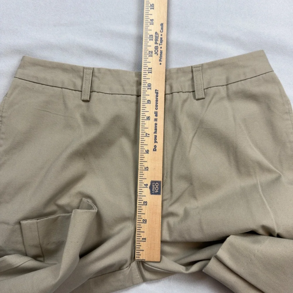 Vineyard Vines Mens 30x32 Khaki Plain Front Canvas Dock Pants Wake Forest WF Tan